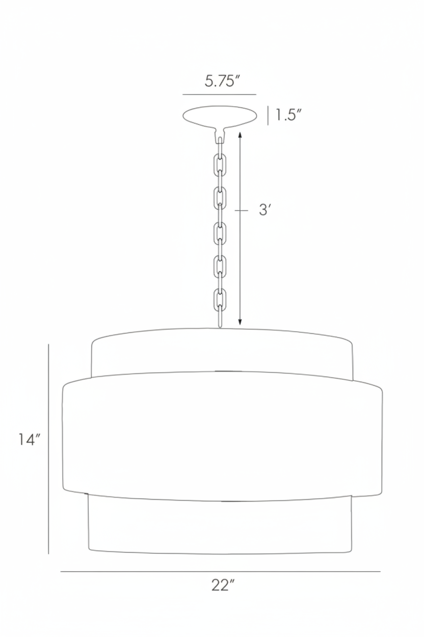 Arteriors Nolan Antique Brass Pendant Ceiling Light