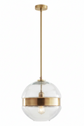 Arteriors Garrison 1 Light 9.5 inch Antique Brass Pendant Ceiling Light, Round