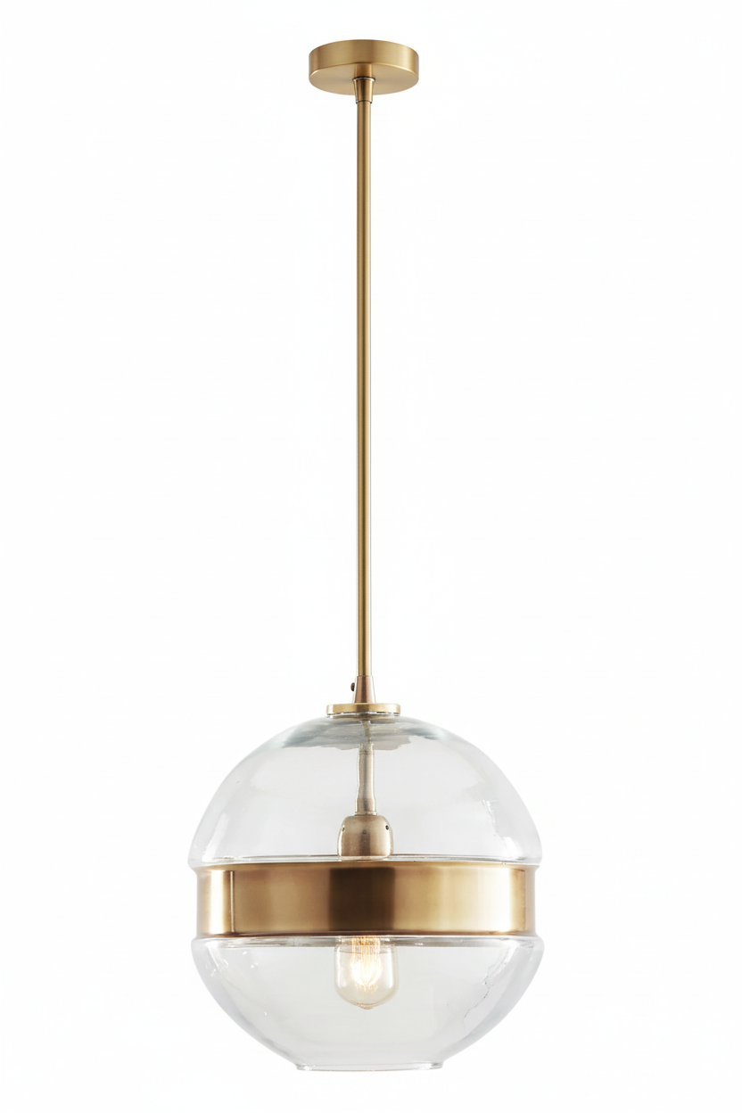 Arteriors Garrison 1 Light 9.5 inch Antique Brass Pendant Ceiling Light, Round