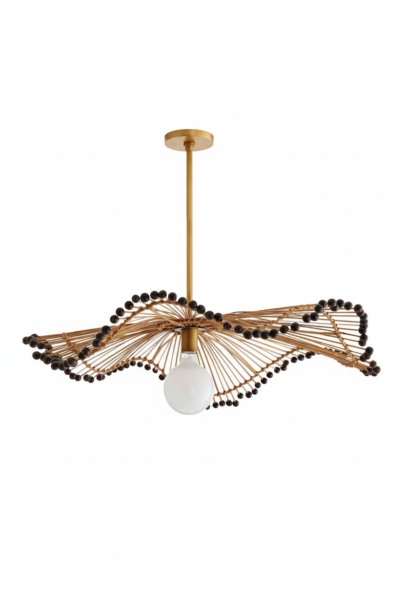 Arteriors Waverly 1 Light 35 inch Natural Pendant Ceiling Light
