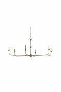 Currey and Company Nottaway 6 Light 61" Wide Single Tier Candle Style Chandelier